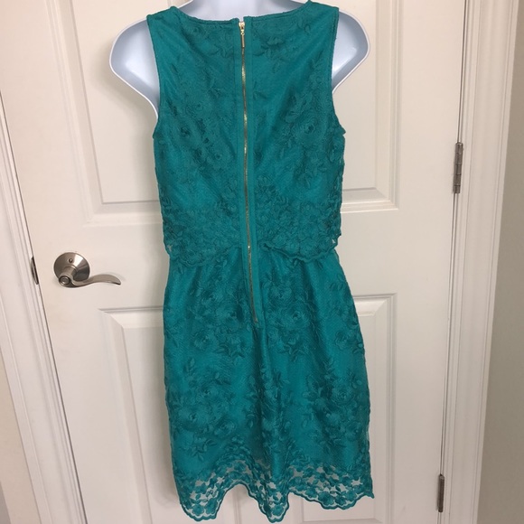 Kensie Lace Jade Green Dress size Small - Picture 3 of 7